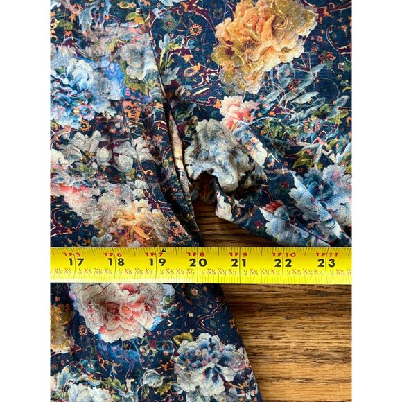 NWT Peruvian Connection Black Floral Turtleneck Mini Dress  Women's Size Medium - Picture 9 of 10